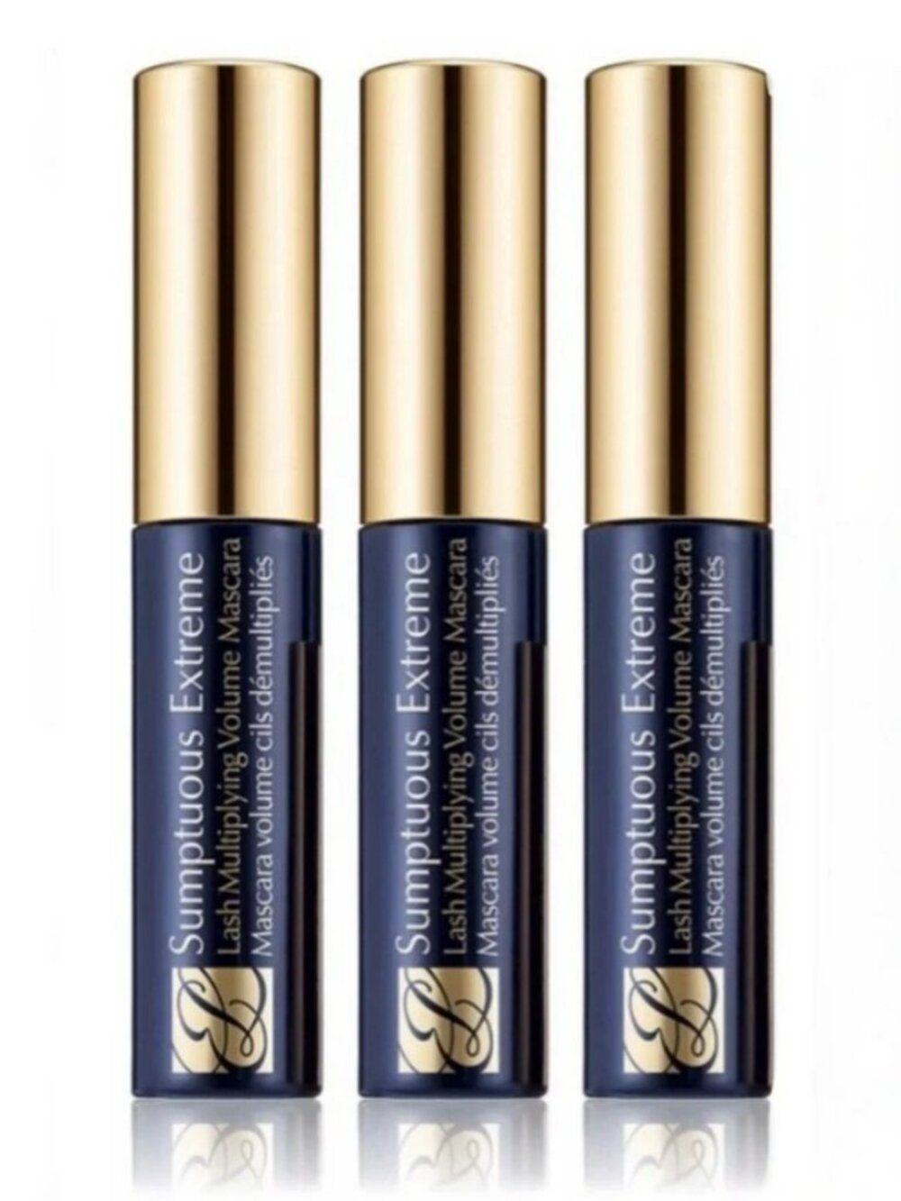 3 x ESTEE LAUDER Sumptuous Extreme Lash Multiplying Volume Mascara 01 Ext Black